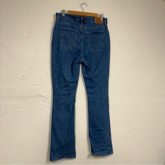 Levi’s 725 High Rise Bootcut Jeans Womens 32 Blue Stretch Denim Casual Zip Fly - Picture 9 of 15